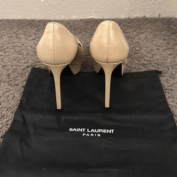 SAINT LAURENT POINTY PLATFORM HEELS - Picture 5 of 5